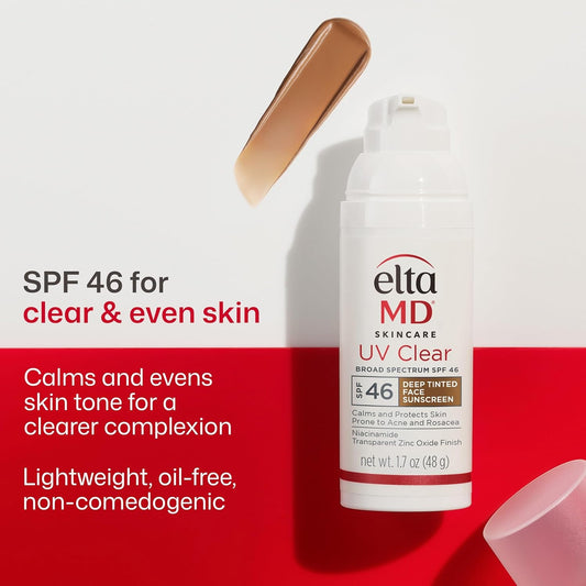 EltaMD UV Clear Deep Tinted SPF 46 Face Sunscreen 1.7 oz