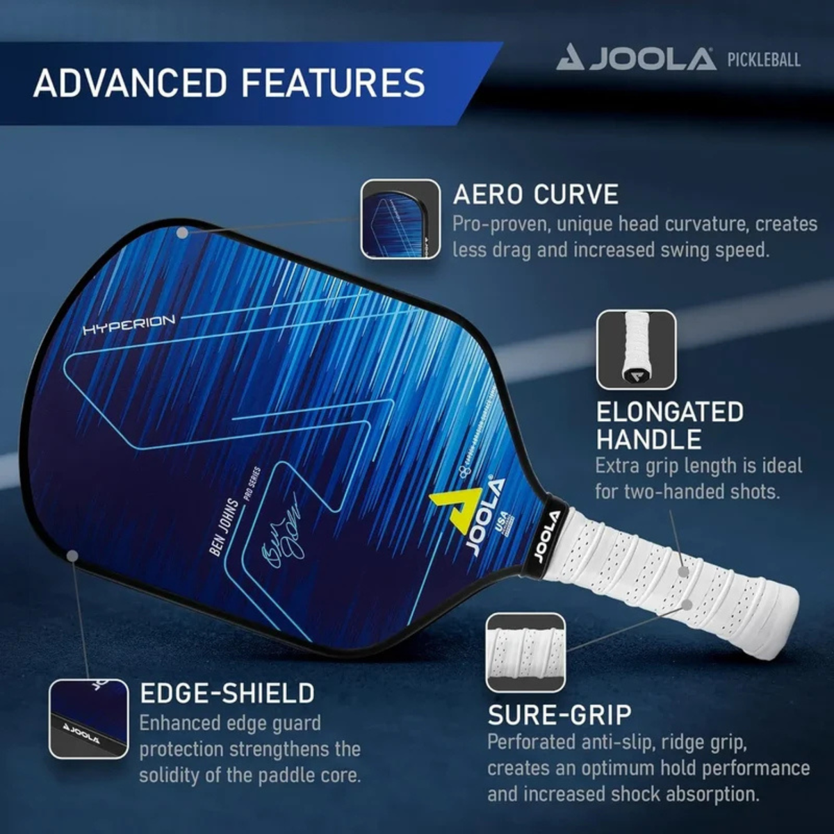 JOOLA Ben Johns Hyperion Paddle 16mm