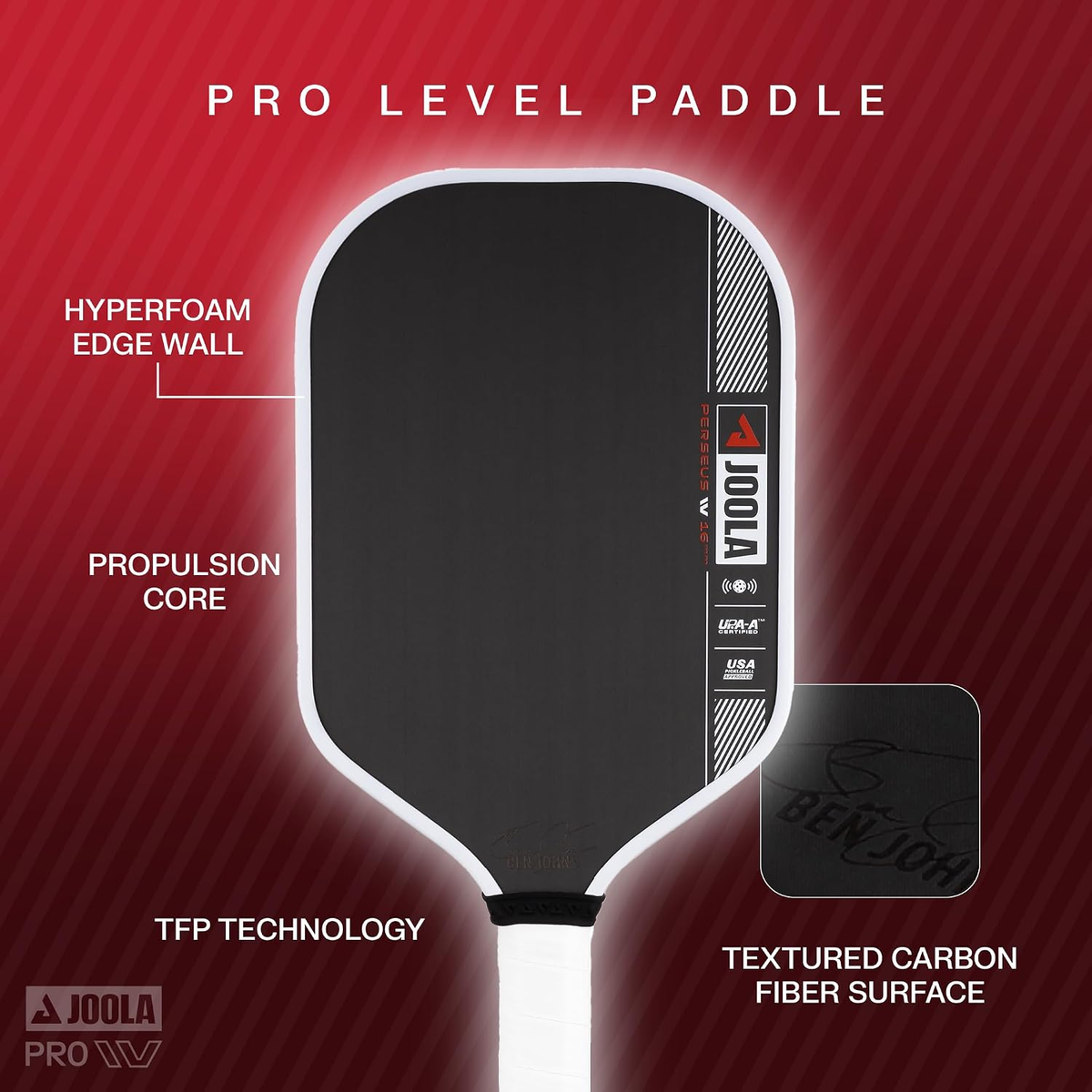 JOOLA Pro IV Perseus Paddle 16mm