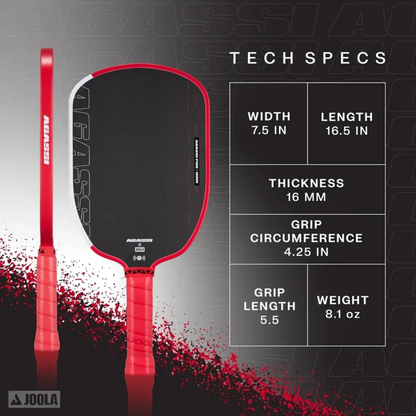 JOOLA Agassi Pro IV 16mm Paddle