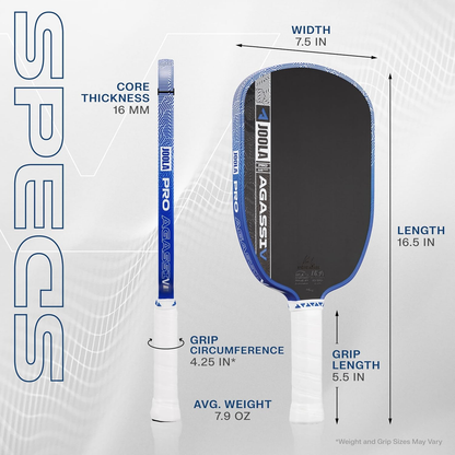 JOOLA Pro V Agassi 16mm Paddle