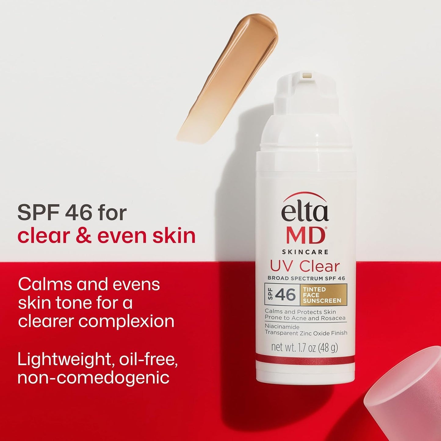EltaMD UV Clear Tinted SPF 46 Face Sunscreen 1.7 oz (2 Pack)