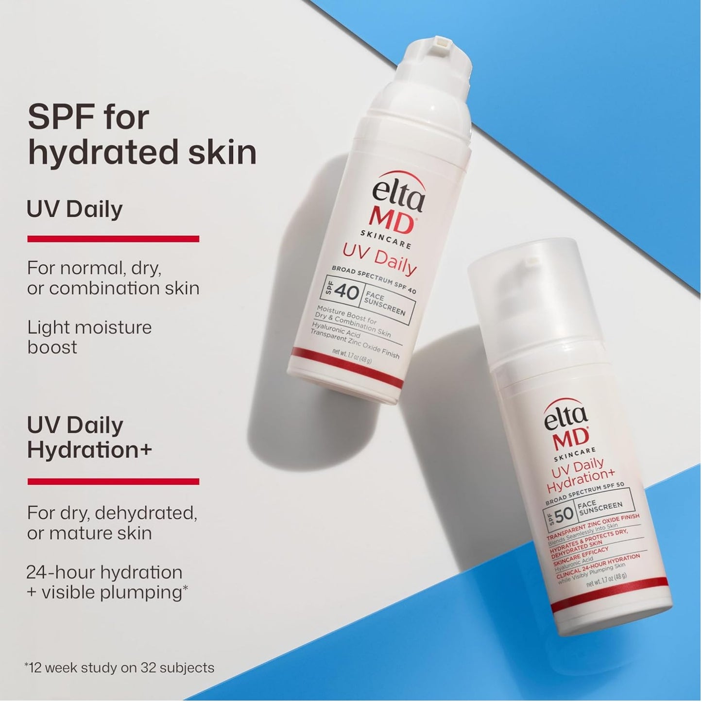 EltaMD UV Daily SPF 40 Face Moisturizer Sunscreen 1.7 oz (2 Pack)