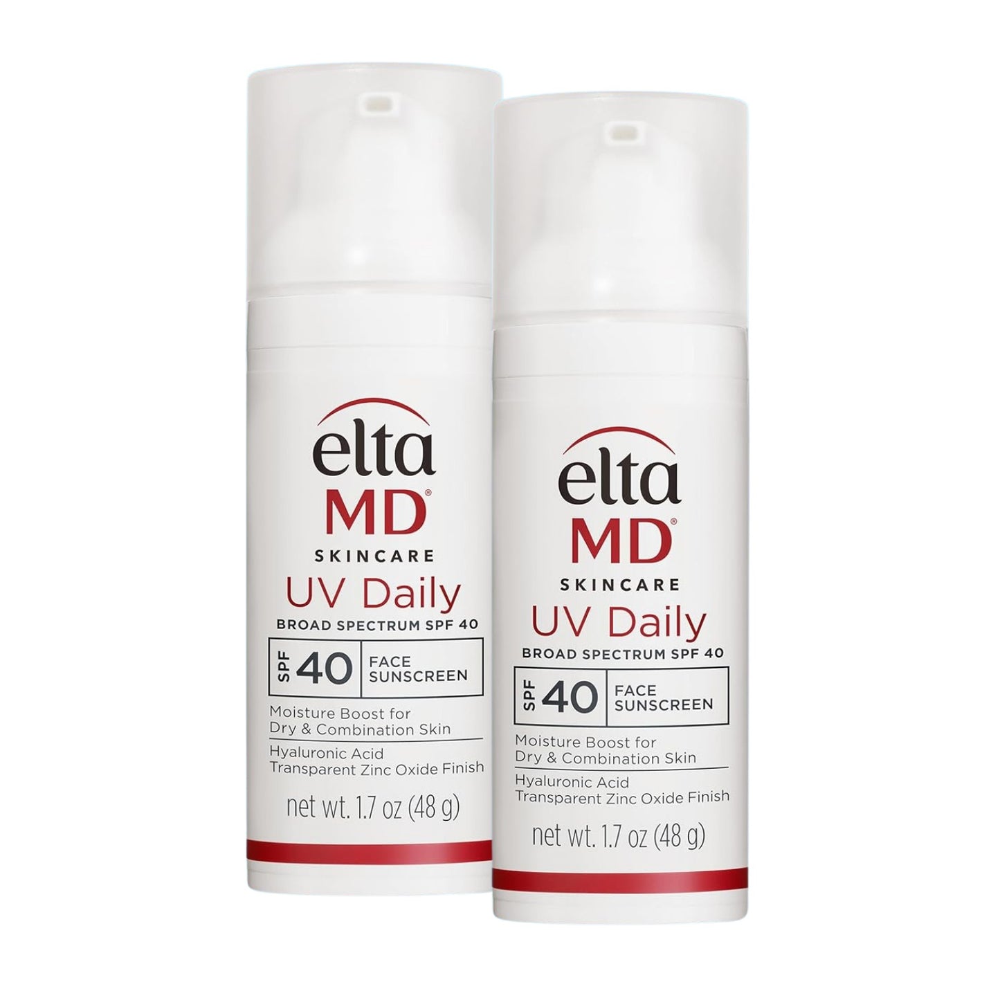 EltaMD UV Daily SPF 40 Face Moisturizer Sunscreen 1.7 oz (2 Pack)