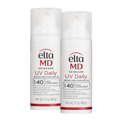 EltaMD UV Daily SPF 40 Face Moisturizer Sunscreen 1.7 oz (2 Pack)