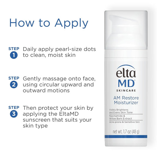 EltaMD AM Restore Face Moisturizer 1.7 oz with Niacinamide