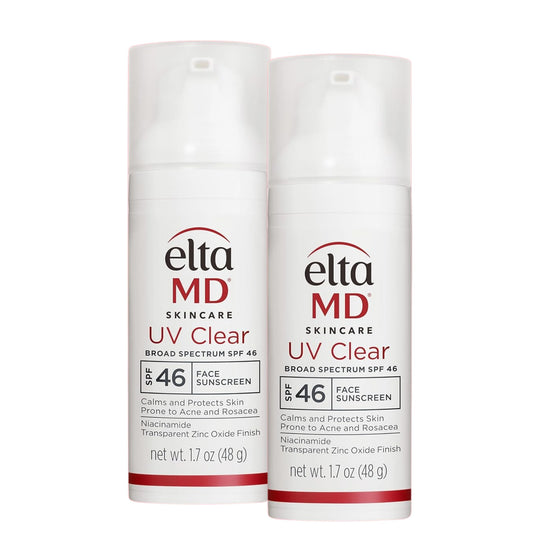 EltaMD UV Clear SPF 46 Face Sunscreen Oil-Free 1.7 oz (2 Pack)