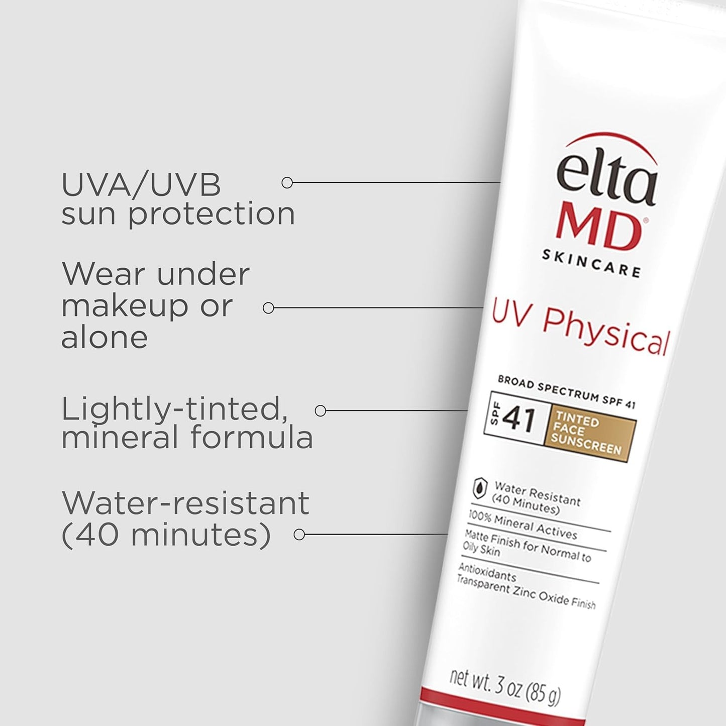 EltaMD UV Physical Tinted SPF 41 Face Sunscreen 3 oz