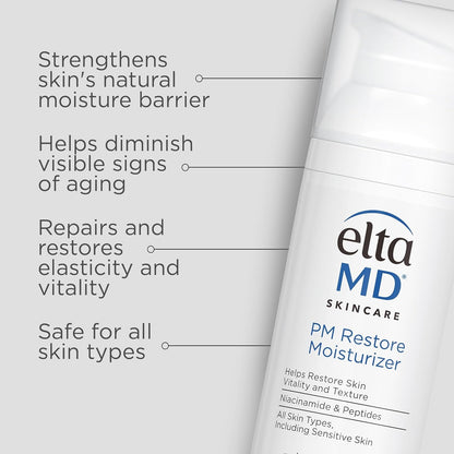 EltaMD PM Restore Face Moisturizer Night Cream 1.7 oz
