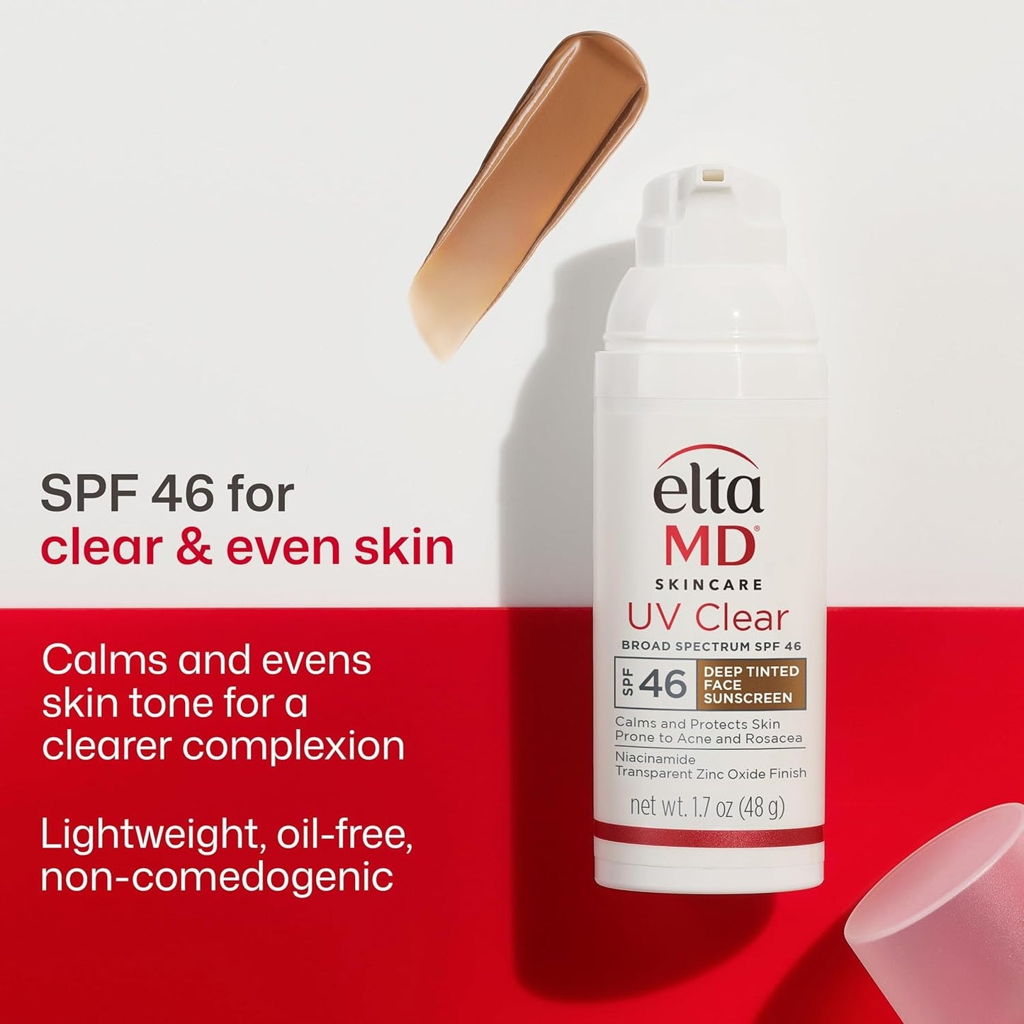 EltaMD UV Clear Deep Tinted SPF 46 Face Sunscreen 1.7 oz