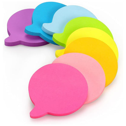 SIMONA Bubble Shape Sticky Notes, 8 Colors, 600 Sheets