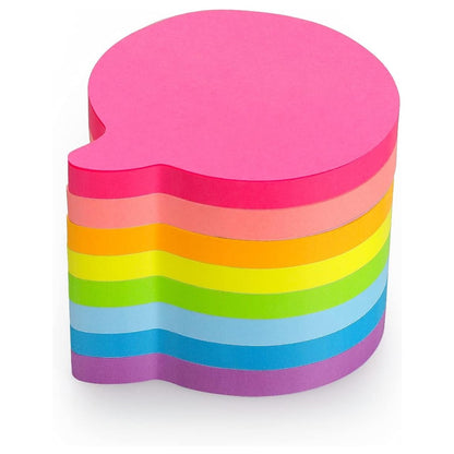 SIMONA Bubble Shape Sticky Notes, 8 Colors, 600 Sheets