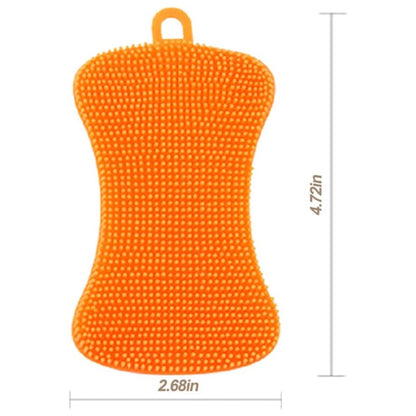 3-Pack Silicone Dish Sponges, Multi-Purpose Kitchen Scrubbers