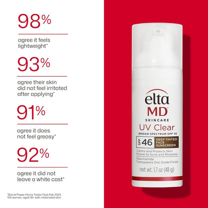 EltaMD UV Clear Deep Tinted SPF 46 Face Sunscreen 1.7 oz